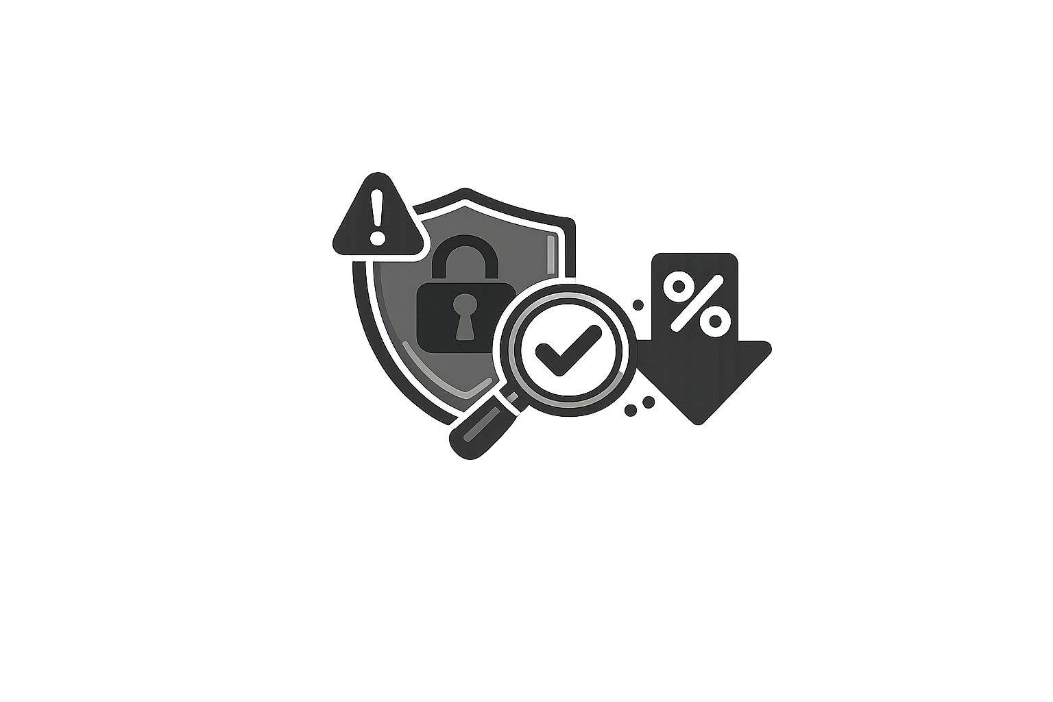 보안 및 리스크 감소 아이콘