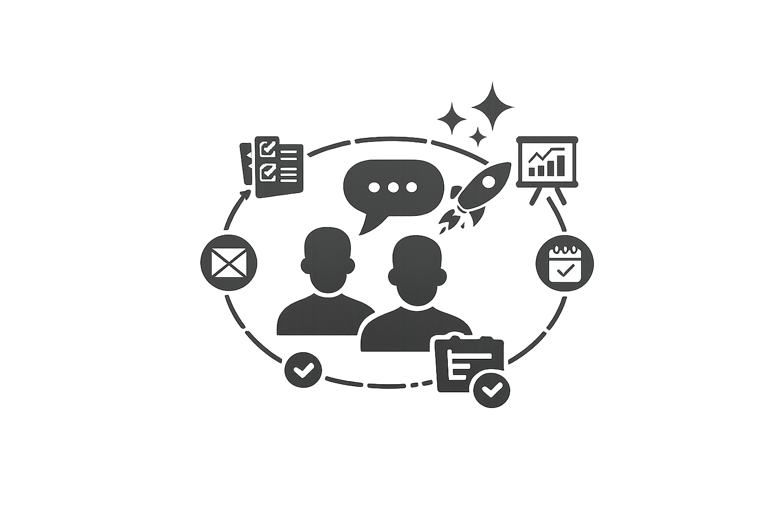 협업 커뮤니케이션 개선 아이콘