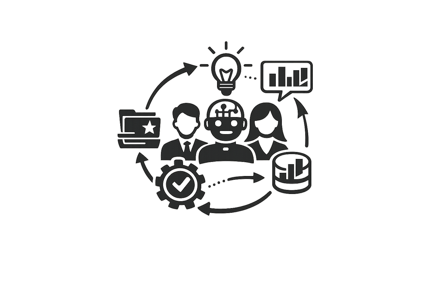 협업 생산성 향상 아이콘