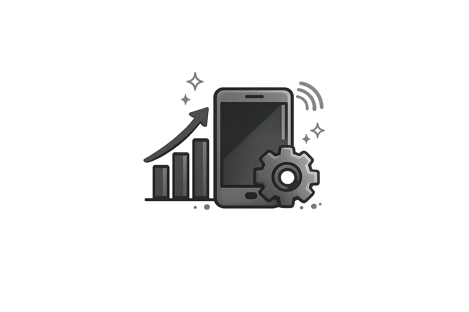 모바일 업무 효율성 향상 아이콘