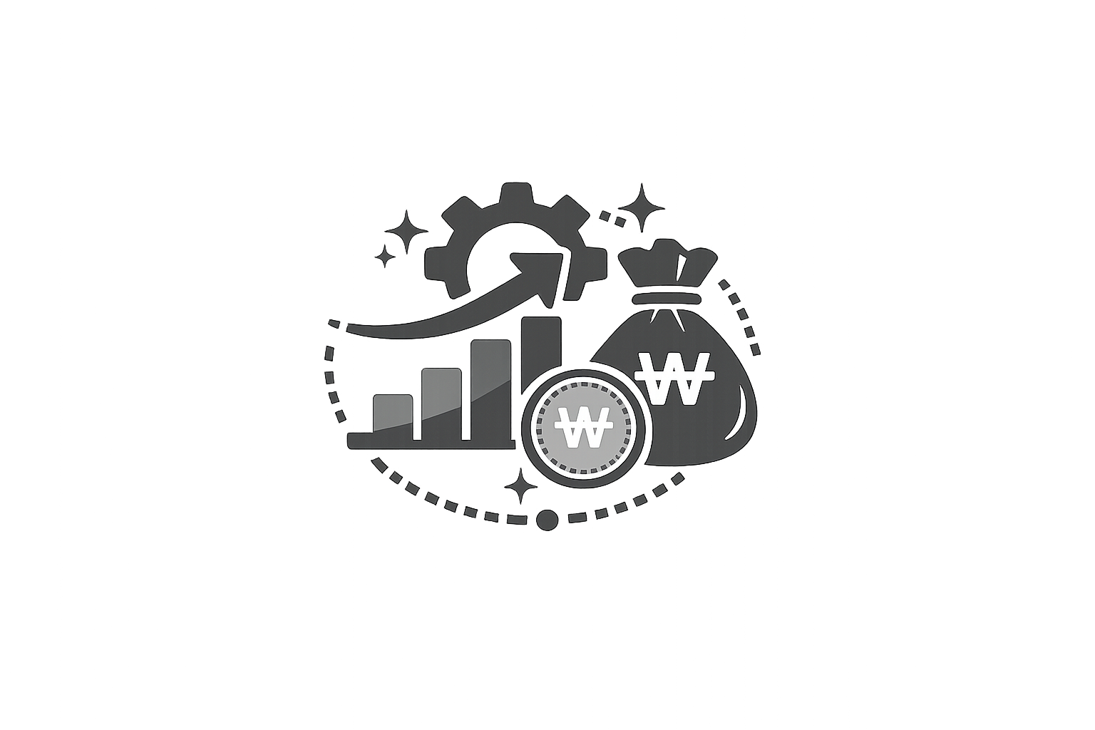 운영 비용 절감 아이콘