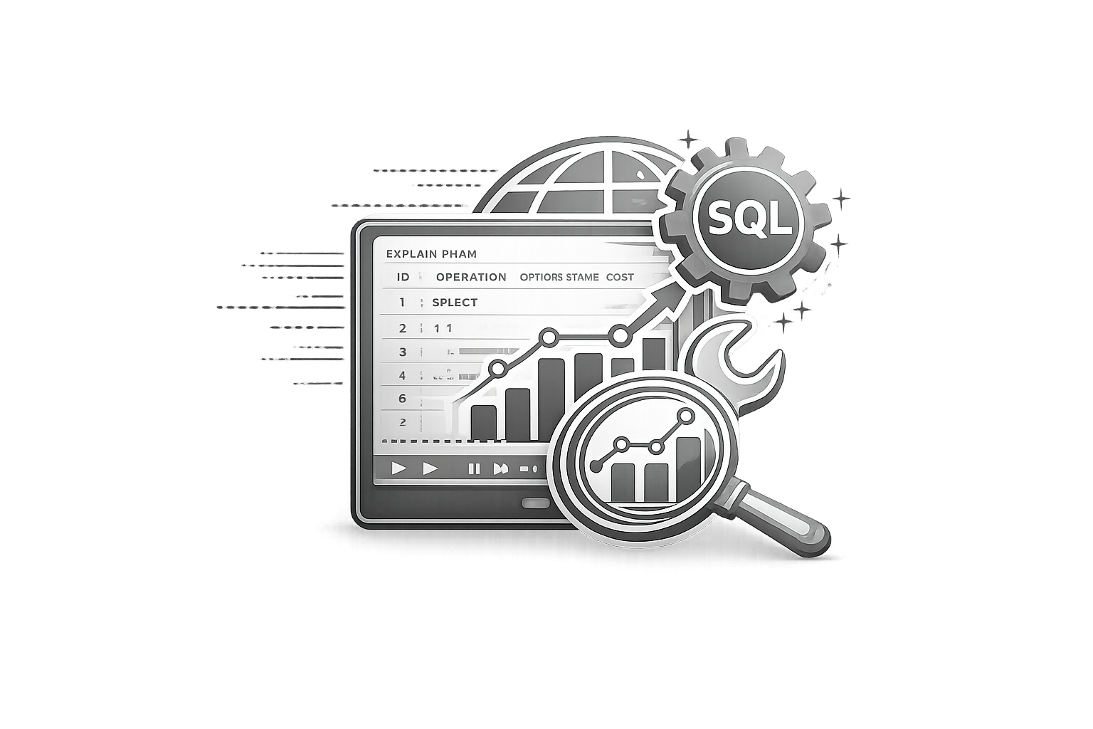 SQL 튜닝 효율 향상 아이콘