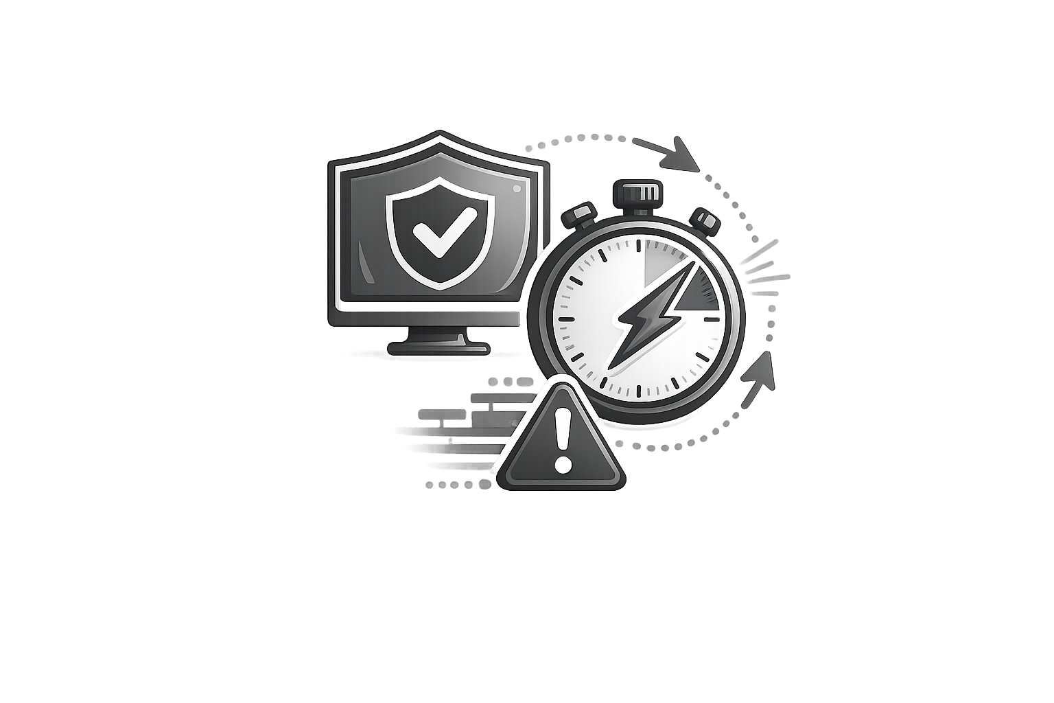 사고 대응 속도 향상 아이콘